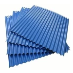 Corrugated Roof Sheet [Shinko Zinc] Thickness  0.32 mm Length  3 meter Blue Color